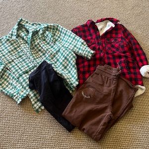Closet clean out 12 pieces fleece coat, houndstook jacket & pants and more szS/M